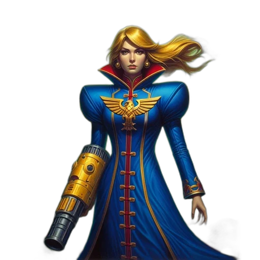 staff, dress, concept art, fantasy art, pixel art, comic book art, woman, flowing transparent PNG cut-out