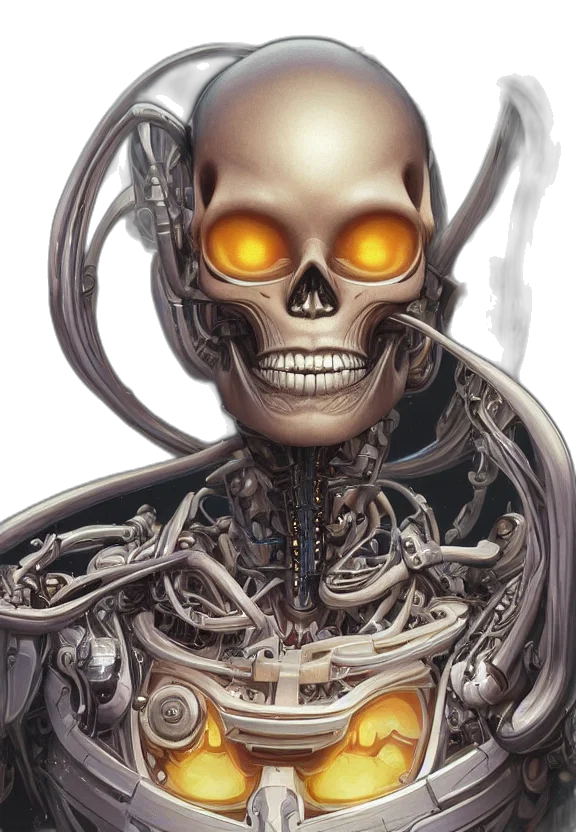 robot, mask, face, concept art transparent PNG cut-out