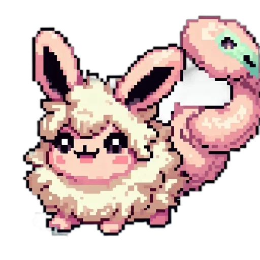 creature, animal, staff, dragon, pixel art, concept art, anime, fantasy art transparent PNG cut-out