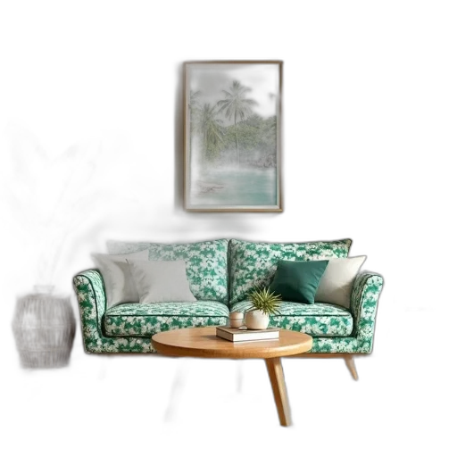 furniture, umbrella, 3d render, photorealistic, concept art, watercolor, rain, forest transparent PNG cut-out