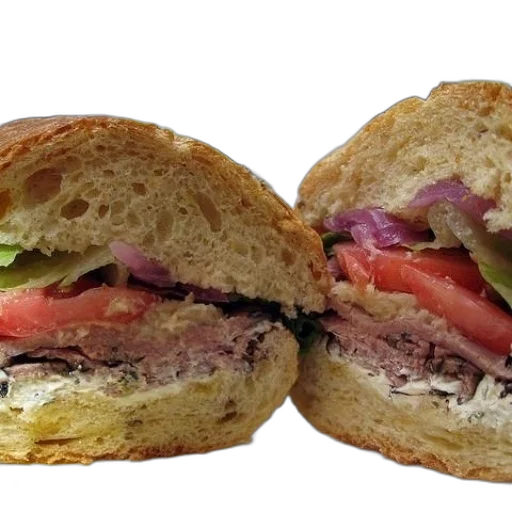 food, photorealistic, sandwich, meat transparent PNG cut-out