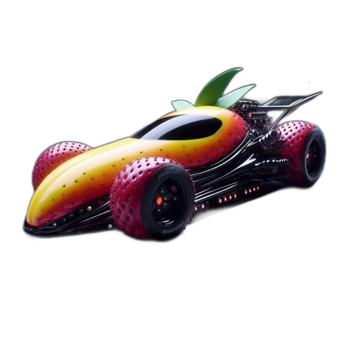 car, dragon, 3d render, concept art, photorealistic, futuristic, shaped, like transparent PNG cut-out