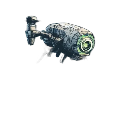 weapon, robot, car, staff, concept art, watercolor, 3d render, pixel art transparent PNG cut-out