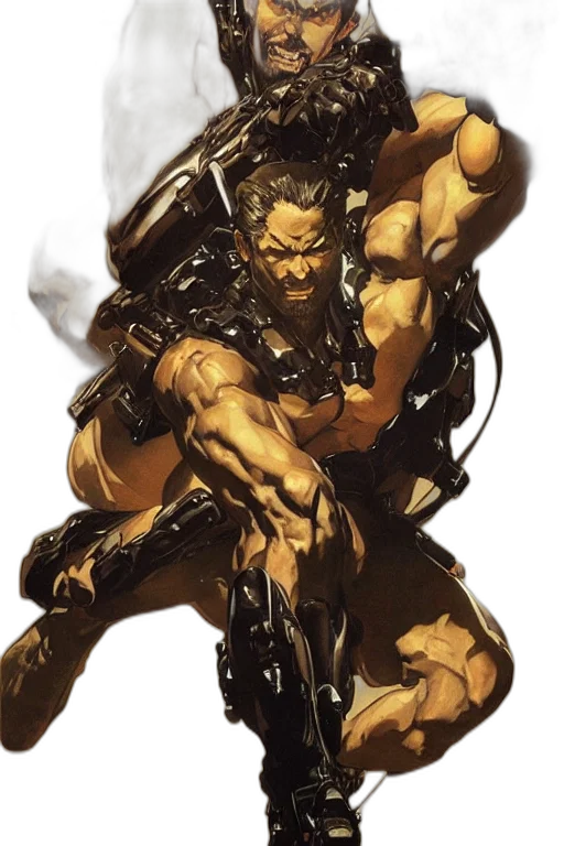 weapon, concept art, comic book art, cyberpunk transparent PNG cut-out