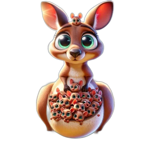 animal, jewelry, creature, food, 3d render, concept art, fantasy art, cartoon transparent PNG cut-out