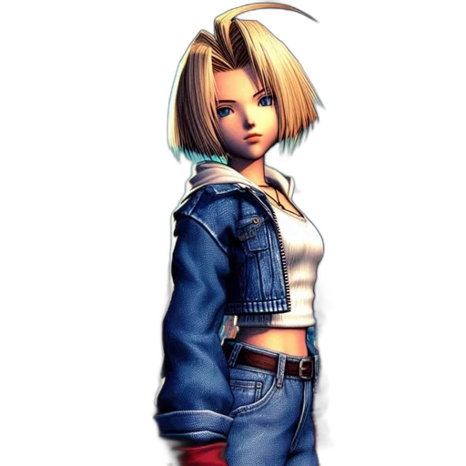 jacket, concept art, pixel art, comic book art, anime, atmospheric, final, fantasy transparent PNG cut-out