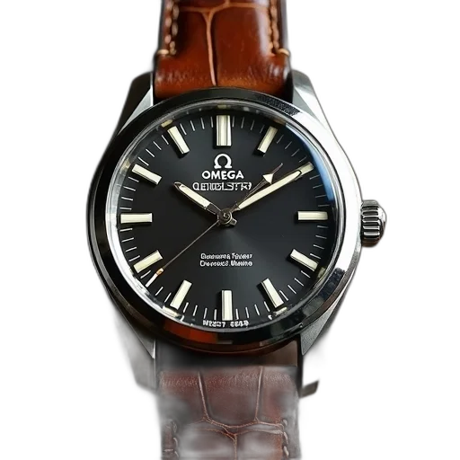 extremely, rare, omega, mens, automatic, movement, wristwatch transparent PNG cut-out