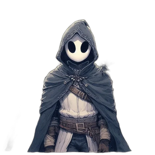mask, jacket, staff, robot, concept art, fantasy art, comic book art, pixel art transparent PNG cut-out