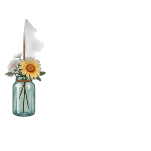 bottle, flower, dress, jewelry transparent PNG cut-out