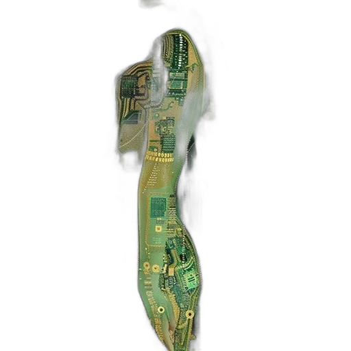 weapon, staff, robot, sword, concept art, 3d render, cyberpunk, fantasy art transparent PNG cut-out