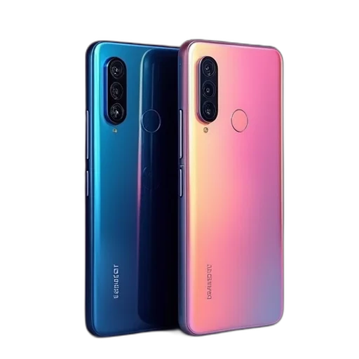 neon, colorful, pastel, blue, mix, dual, camera, processor transparent PNG cut-out