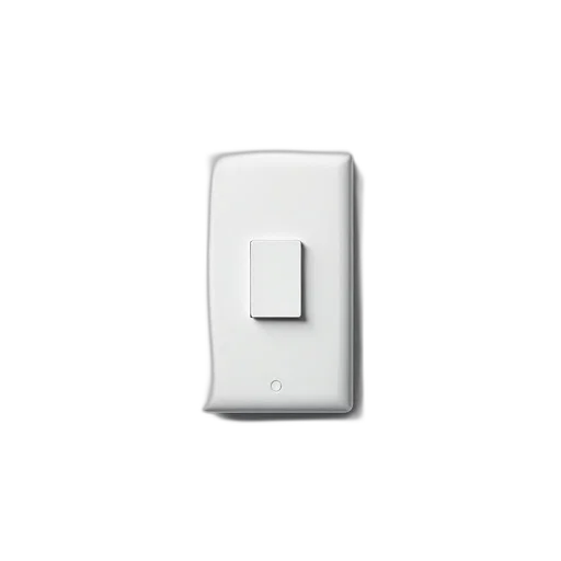 robot, 3d render, plain, white, light, switch, simple, design transparent PNG cut-out