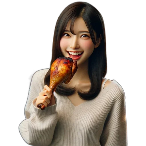 food, face, animal, photorealistic, 3d render, oil painting, pixel art, young transparent PNG cut-out
