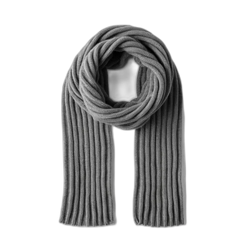 jewelry, 3d render, monochrome, grey, knitted, scarf, simple, design transparent PNG cut-out