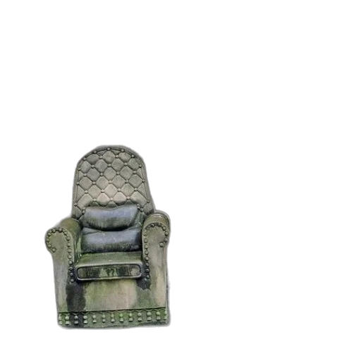 furniture, jacket, weapon, shoes, 3d render, green, earth tones, stone transparent PNG cut-out