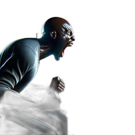 concept art, comic book art, 3d render, photorealistic, outer space, dimly, lit, room transparent PNG cut-out