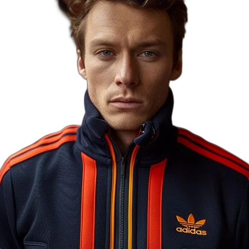 jacket, face, hair, dragon, photorealistic, young, man, blue transparent PNG cut-out