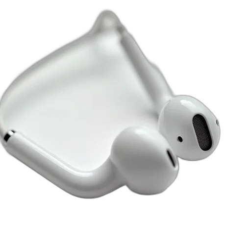 jewelry, crown, 3d render, close-up, white, earbud, silver, clip transparent PNG cut-out