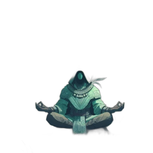 creature, hat, mask, staff, concept art, pixel art, watercolor, fantasy art transparent PNG cut-out