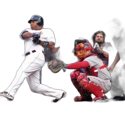 baseball, player, swinging, bat, while, catcher, umpire, watch transparent PNG cut-out