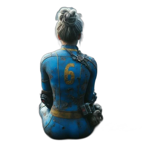 jacket, robot, mask, staff, concept art, 3d render, fantasy art, photorealistic transparent PNG cut-out