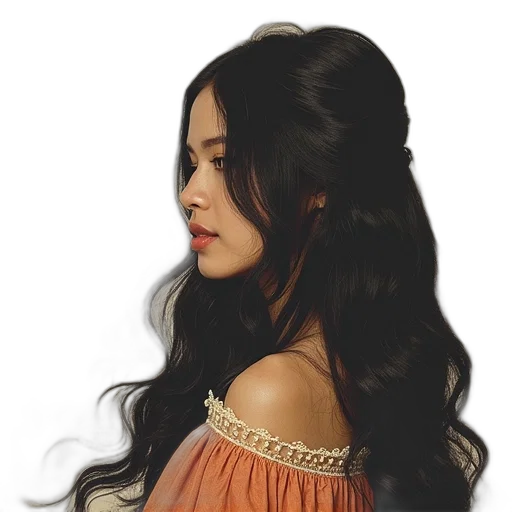 hair, crown, jewelry, face, photorealistic, oil painting, fantasy art, watercolor transparent PNG cut-out