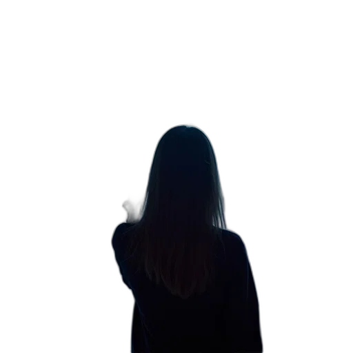 dress, jacket, staff, hair transparent PNG cut-out