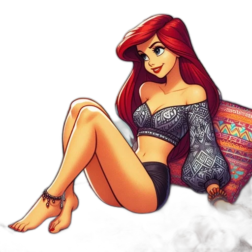 dress, fantasy art, cartoon, pixel art, comic book art, snow, fire, red transparent PNG cut-out
