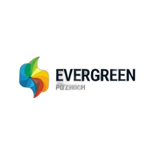 green, stylized, logo, featuring, colorful, abstract, design, gradient transparent PNG cut-out