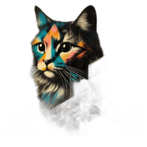animal, face, staff, jewelry, photorealistic, watercolor, pixel art, fantasy art transparent PNG cut-out