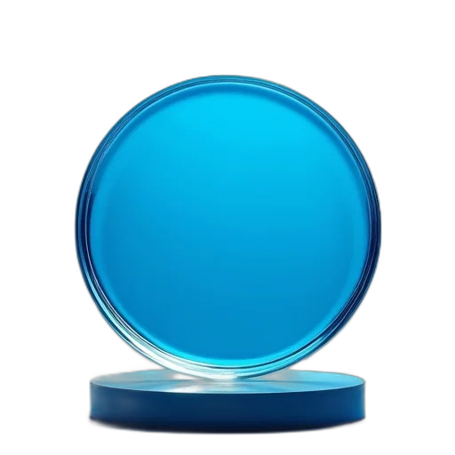 jewelry, 3d render, blue, glass transparent PNG cut-out
