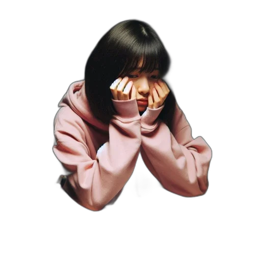 jacket, face, mask, jewelry, 3d render, photorealistic, vaporwave, pastel transparent PNG cut-out