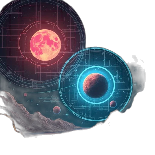 robot, mask, creature, concept art, cyberpunk, fantasy art, watercolor, outer space transparent PNG cut-out