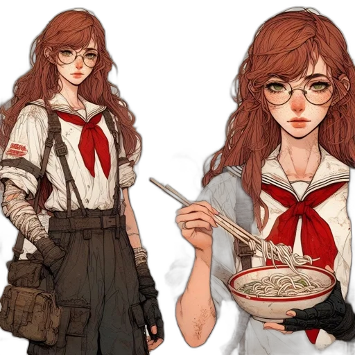 food, concept art, anime, fantasy art, comic book art, red, dark, monochrome transparent PNG cut-out