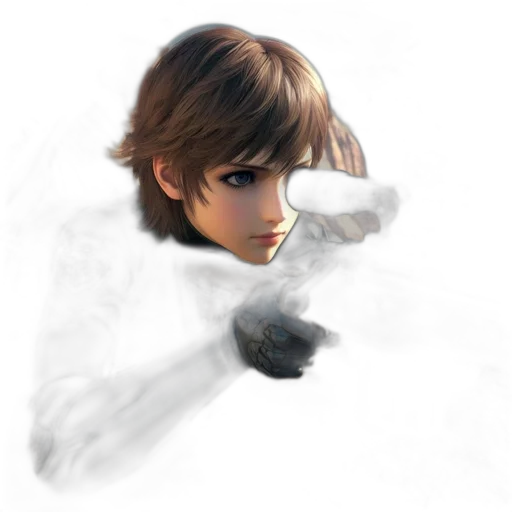 face, mask, weapon, staff, photorealistic, concept art, 3d render, fantasy art transparent PNG cut-out