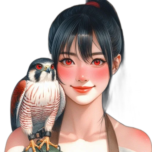 animal, jewelry, staff, fantasy art, oil painting, photorealistic, concept art, red transparent PNG cut-out