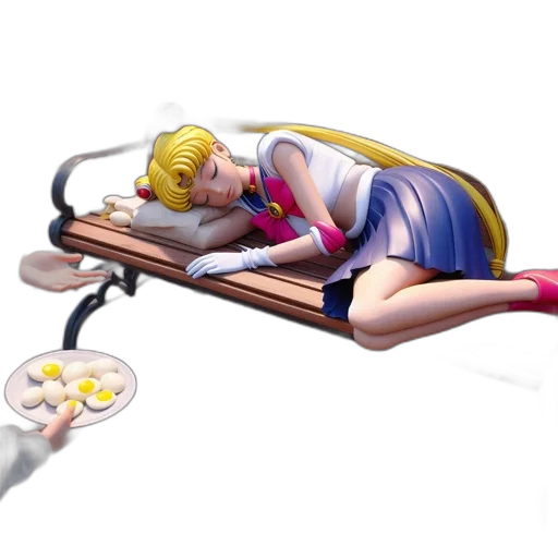 concept art, 3d render, cartoon, anime, neon lights, anime-style, character, similar transparent PNG cut-out