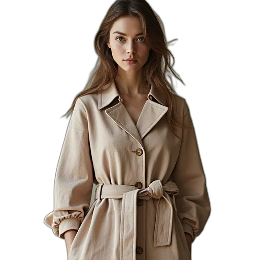 jacket, dress, staff, photorealistic transparent PNG cut-out