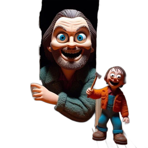 mask, staff, face, creature, 3d render, concept art, cartoon, two transparent PNG cut-out