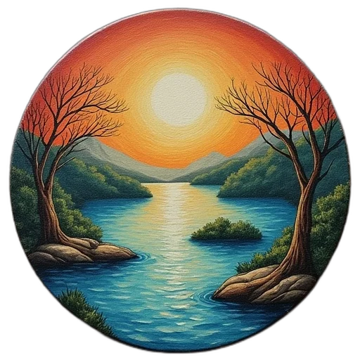 jacket, oil painting, fantasy art, watercolor, photorealistic, sunset, forest, night transparent PNG cut-out