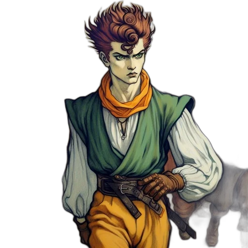 staff, fantasy art, concept art, comic book art, pixel art, green, earth tones, young transparent PNG cut-out