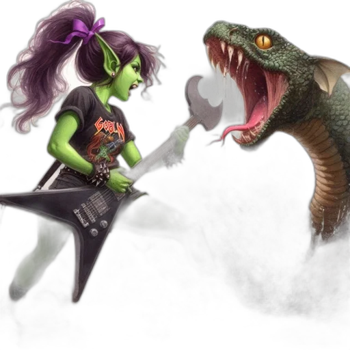 dragon, concept art, fantasy art, comic book art, pixel art, fierce, green-skinned, goblin transparent PNG cut-out