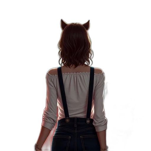 jacket, dress, staff, mask, concept art, anime, 3d render, photorealistic transparent PNG cut-out