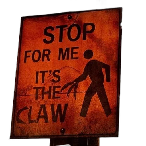 staff, weapon, creature, robot, neon lights, humorous, sign, reads transparent PNG cut-out