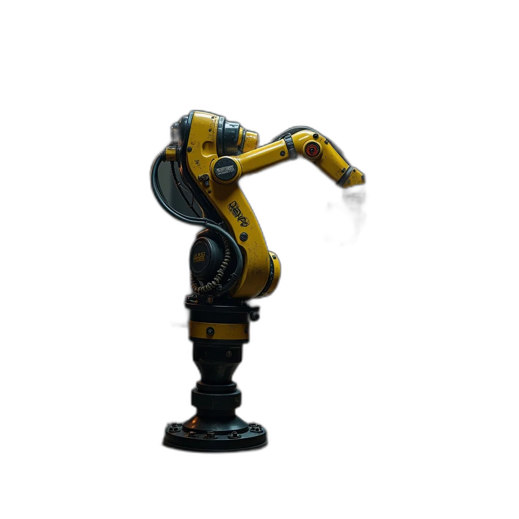 robot, weapon, staff, animal, 3d render, concept art, cyberpunk, pixel art transparent PNG cut-out
