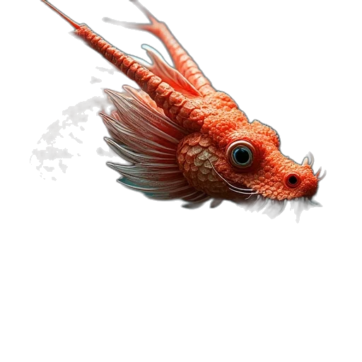 dragon, creature, animal, staff, photorealistic, concept art, fantasy art, 3d render transparent PNG cut-out