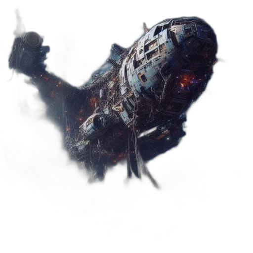 weapon, dragon, robot, creature, concept art, fantasy art, 3d render, photorealistic transparent PNG cut-out