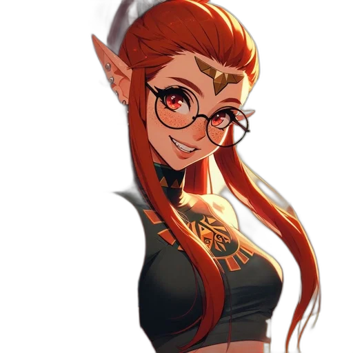 staff, face, fantasy art, concept art, pixel art, anime, dark, red transparent PNG cut-out