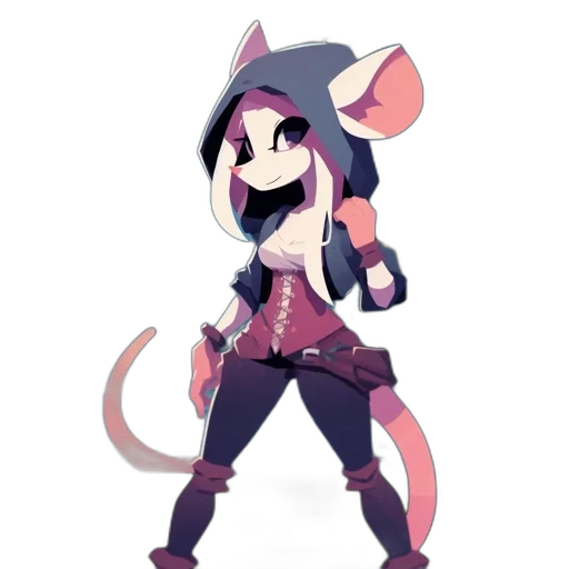 staff, weapon, animal, jacket, concept art, fantasy art, pixel art, cartoon transparent PNG cut-out