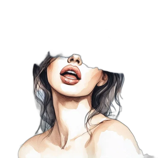 face, mask, watercolor, photorealistic, oil painting, fantasy art, fire, neon lights transparent PNG cut-out
